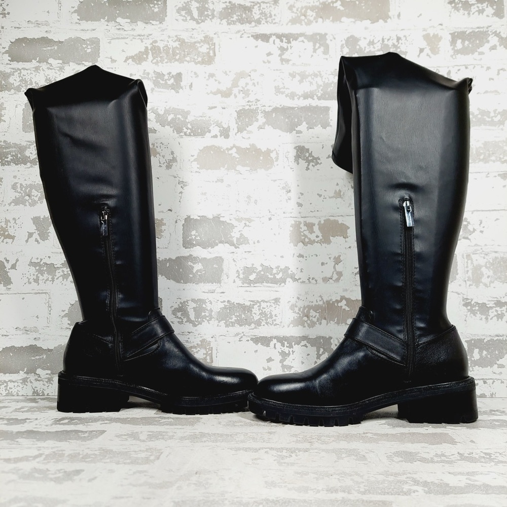 Black Knee-High Women's Boots - Picture 5 of 11